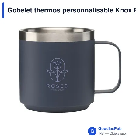 Gobelet thermos personnalisable Knox Recycled Iso Mug 300 mlavec logo