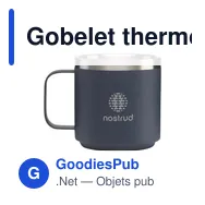 Gobelet thermos personnalisable Knox Recycled Iso Mug 300 mlavec logo - Miniature 2