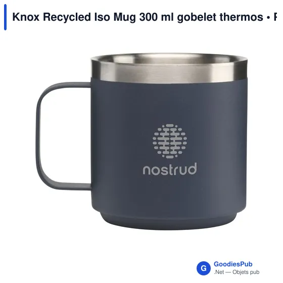 Gobelet thermos personnalisable Knox Recycled Iso Mug 300 mlavec logo - Image 2