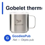 Gobelet thermos personnalisable Knox Recycled Iso Mug 300 mlavec logo - Miniature 11