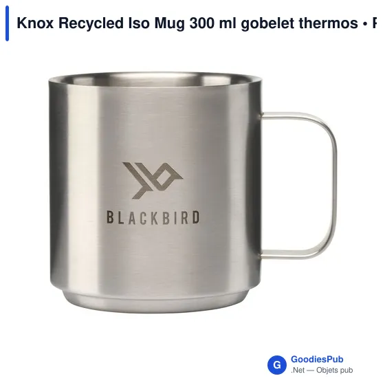Gobelet thermos personnalisable Knox Recycled Iso Mug 300 mlavec logo - Image 11