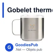 Gobelet thermos personnalisable Knox Recycled Iso Mug 300 mlavec logo - Miniature 12