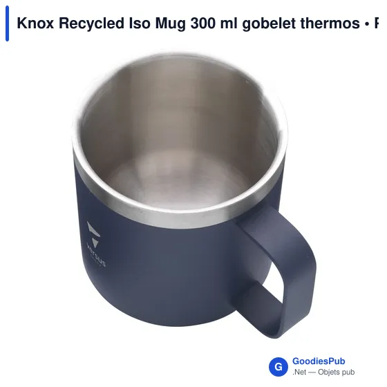 Gobelet thermos personnalisable Knox Recycled Iso Mug 300 mlavec logo - Image 4