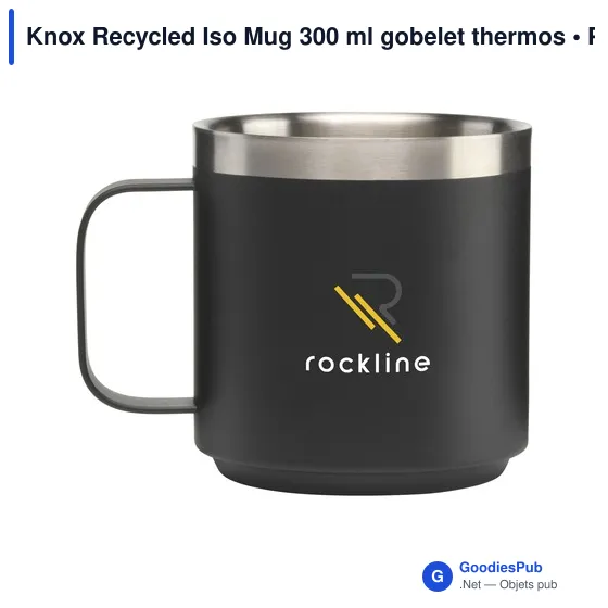 Gobelet thermos personnalisable Knox Recycled Iso Mug 300 mlavec logo - Image 7