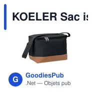 KOELER Sac isotherme 600D RPET - Miniature 1