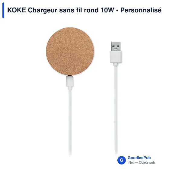 KOKE Chargeur sans fil rond 10W - Image 4