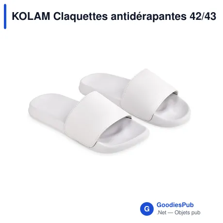 KOLAM Claquettes antidérapantes 42/43