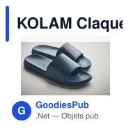 KOLAM Claquettes antidérapantes 44/45 - Miniature 10