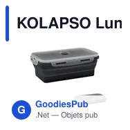 KOLAPSO Lunchbox en silicone pliable - Miniature 1