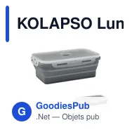 KOLAPSO Lunchbox en silicone pliable - Miniature 11