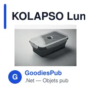 KOLAPSO Lunchbox en silicone pliable - Miniature 4