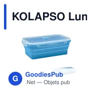 KOLAPSO Lunchbox en silicone pliable - Miniature 6