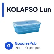 KOLAPSO Lunchbox en silicone pliable - Miniature 8