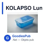 KOLAPSO Lunchbox en silicone pliable - Miniature 9
