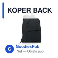KOPER BACK Sac à dos pour portable 15" - Miniature 1