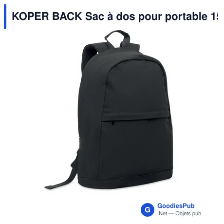 KOPER BACK Sac à dos pour portable 15"
