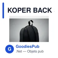 KOPER BACK Sac à dos pour portable 15" - Miniature 2