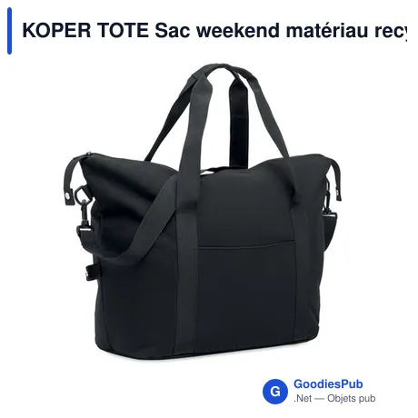 KOPER TOTE Sac weekend matériau recyclé