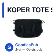 KOPER TOTE Sac weekend matériau recyclé - Miniature 12