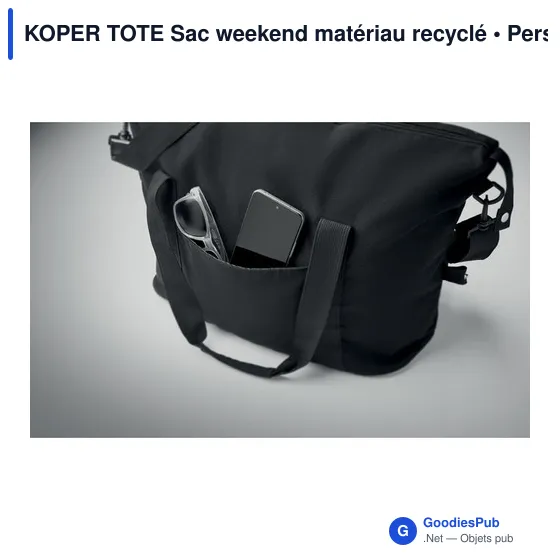 KOPER TOTE Sac weekend matériau recyclé - Image 3