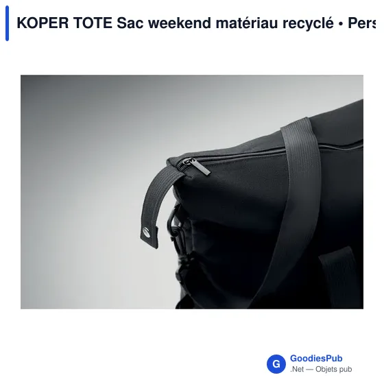 KOPER TOTE Sac weekend matériau recyclé - Image 4