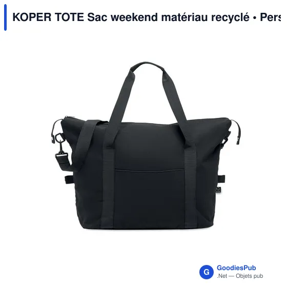 KOPER TOTE Sac weekend matériau recyclé - Image 5