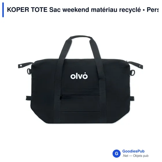 KOPER TOTE Sac weekend matériau recyclé - Image 6
