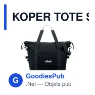 KOPER TOTE Sac weekend matériau recyclé - Miniature 9