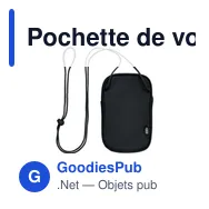Pochette de voyage personnalisable KOROVIN POUCH avec logo - Miniature 1