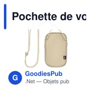 Pochette de voyage personnalisable KOROVIN POUCH avec logo - Miniature 12