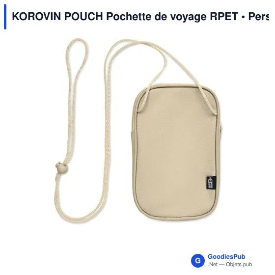Pochette de voyage personnalisable KOROVIN POUCH avec logo - Image 12