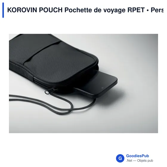Pochette de voyage personnalisable KOROVIN POUCH avec logo - Image 3
