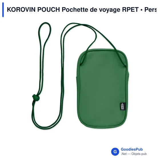 Pochette de voyage personnalisable KOROVIN POUCH avec logo - Image 4