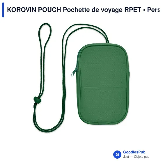 Pochette de voyage personnalisable KOROVIN POUCH avec logo - Image 5