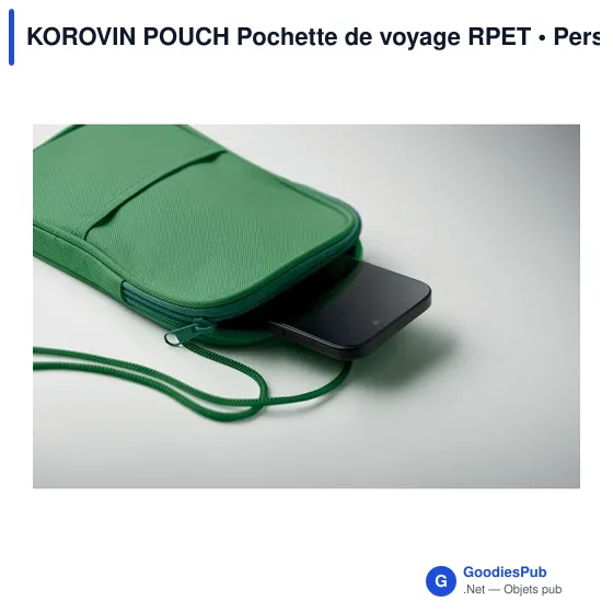 Pochette de voyage personnalisable KOROVIN POUCH avec logo - Image 6