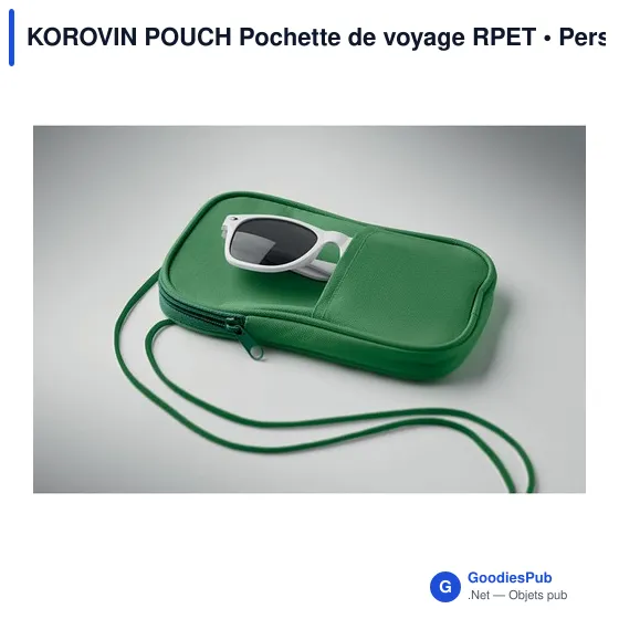 Pochette de voyage personnalisable KOROVIN POUCH avec logo - Image 7