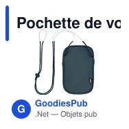 Pochette de voyage personnalisable KOROVIN POUCH avec logo - Miniature 8