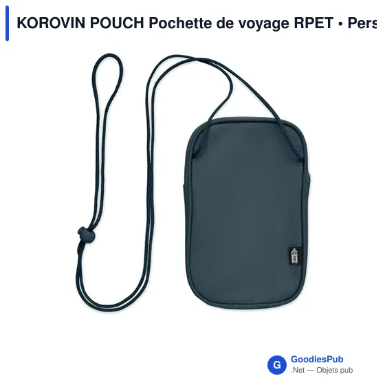 Pochette de voyage personnalisable KOROVIN POUCH avec logo - Image 8