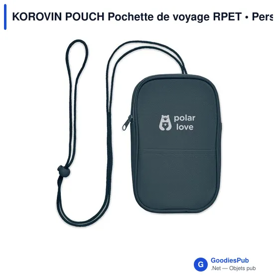 Pochette de voyage personnalisable KOROVIN POUCH avec logo - Image 10