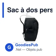 Sac à dos personnalisable pour ordinateur 15" avec logo - KOROVIN - Miniature 7