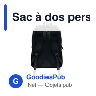 Sac à dos personnalisable pour ordinateur 15" avec logo - KOROVIN - Miniature 8