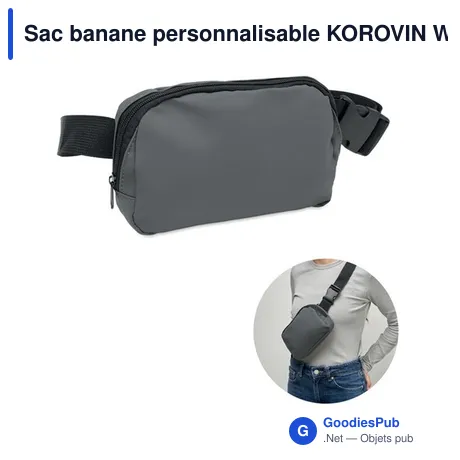 Sac banane personnalisable KOROVIN WAIST avec logo