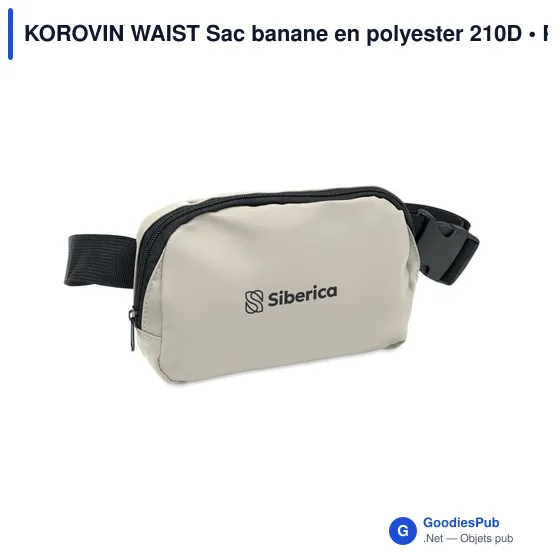 Sac banane personnalisable KOROVIN WAIST avec logo - Image 11