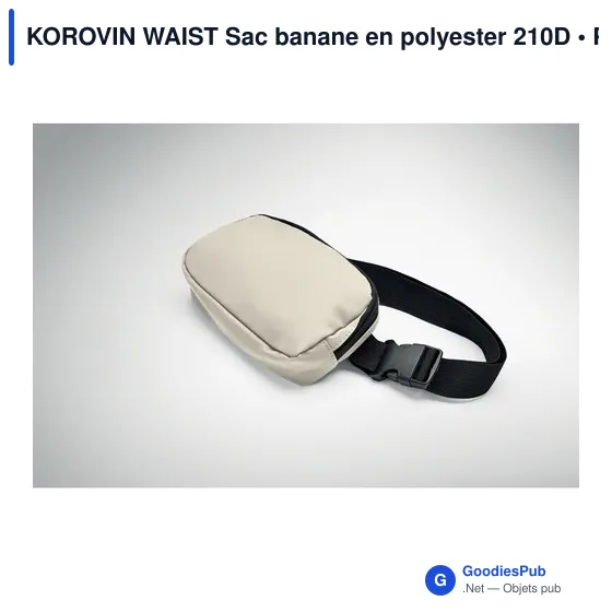 Sac banane personnalisable KOROVIN WAIST avec logo - Image 12