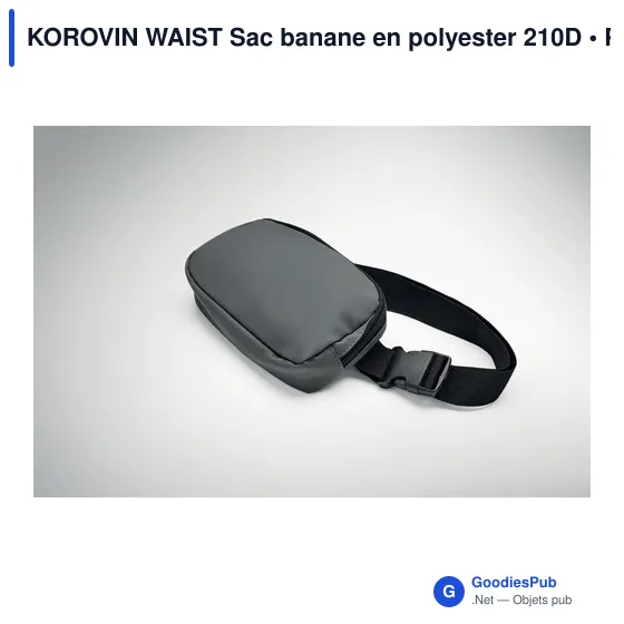Sac banane personnalisable KOROVIN WAIST avec logo - Image 4