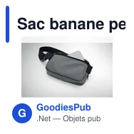 Sac banane personnalisable KOROVIN WAIST avec logo - Miniature 7