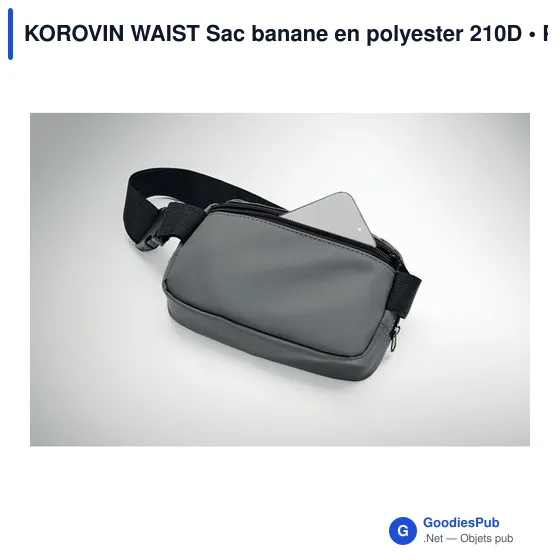 Sac banane personnalisable KOROVIN WAIST avec logo - Image 7