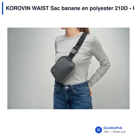 Sac banane personnalisable KOROVIN WAIST avec logo - Image 8