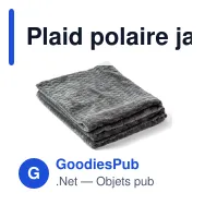 Plaid polaire jacquard personnalisable 130 x 170 cm avec logo - Kosta Linnewäfveri - Miniature 2