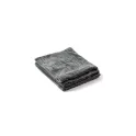 Variante Gris foncé - Plaid polaire jacquard personnalisable 130 x 170 cm avec logo - Kosta Linnewäfveri